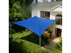 Sombrilla Rectangular De Tela Oxford Estilo Vela, 3x5 M, Azul Marino, Digitallab