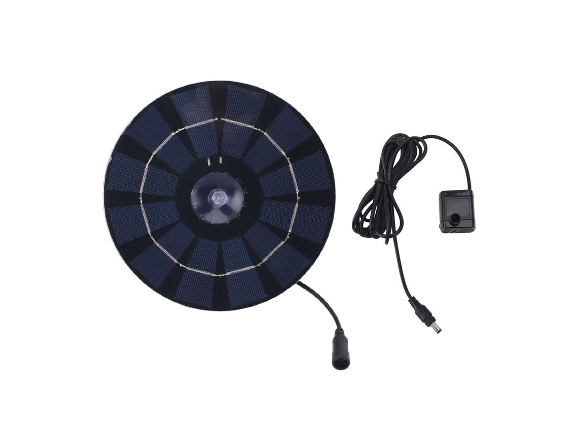 Kit De Bomba Solar De 10 W Con Panel De Silicio Monocristalino Para Estanque De Jardín (3 Metros)