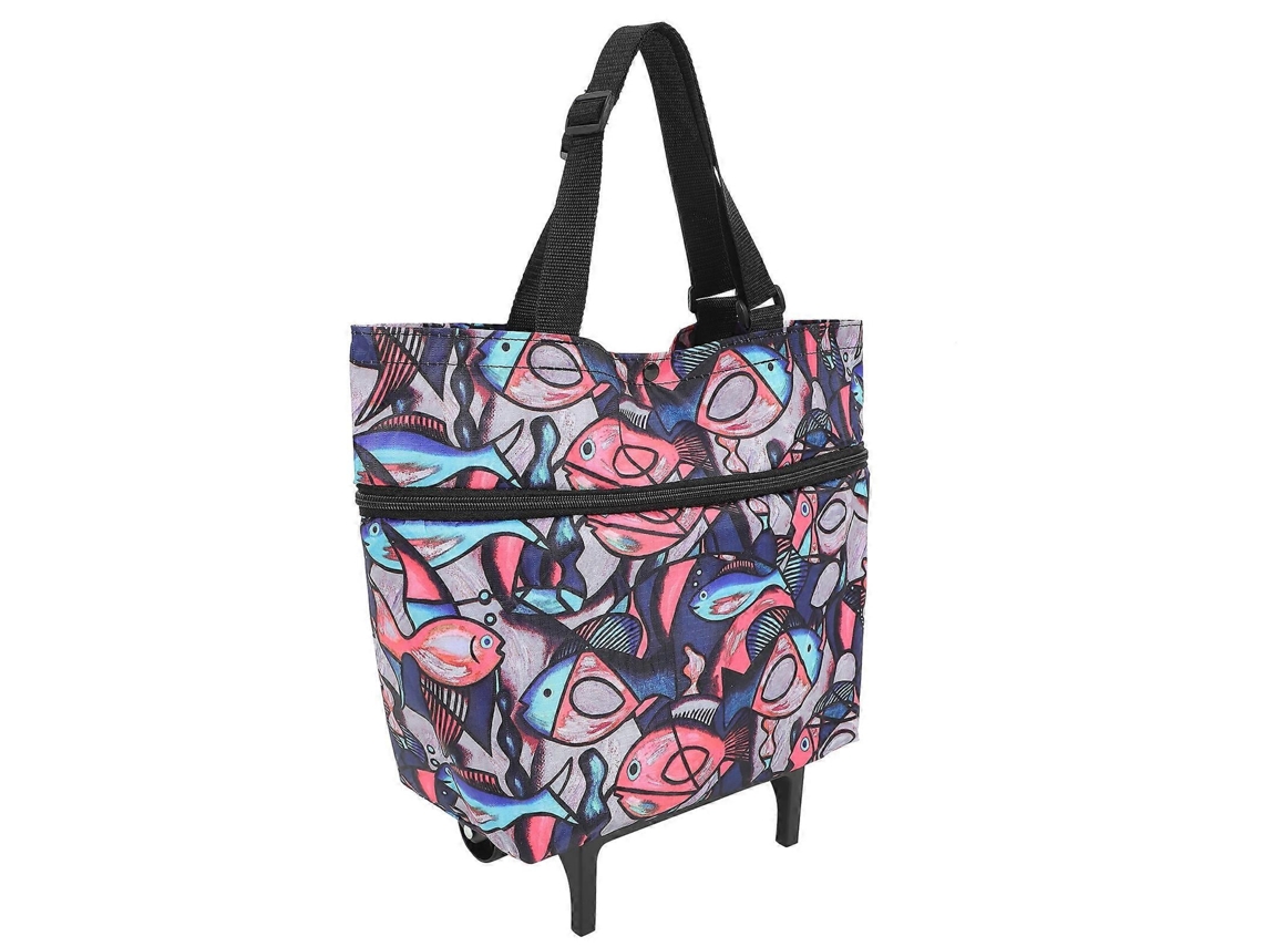Carrito de la compra plegable con ruedas, bolsa de la compra para mujer para supermercados. GOKOCO