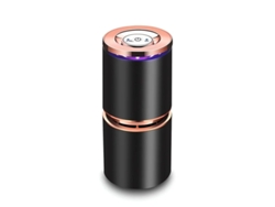 Mini purificador de aire USB supersilencioso con luz nocturna Yizhood negro