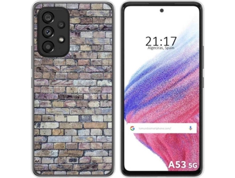 Carcasa para Samsung Galaxy A53 5G TUMUNDOSMARTPHONE Dibujos Ladrillo 02 Multicolor