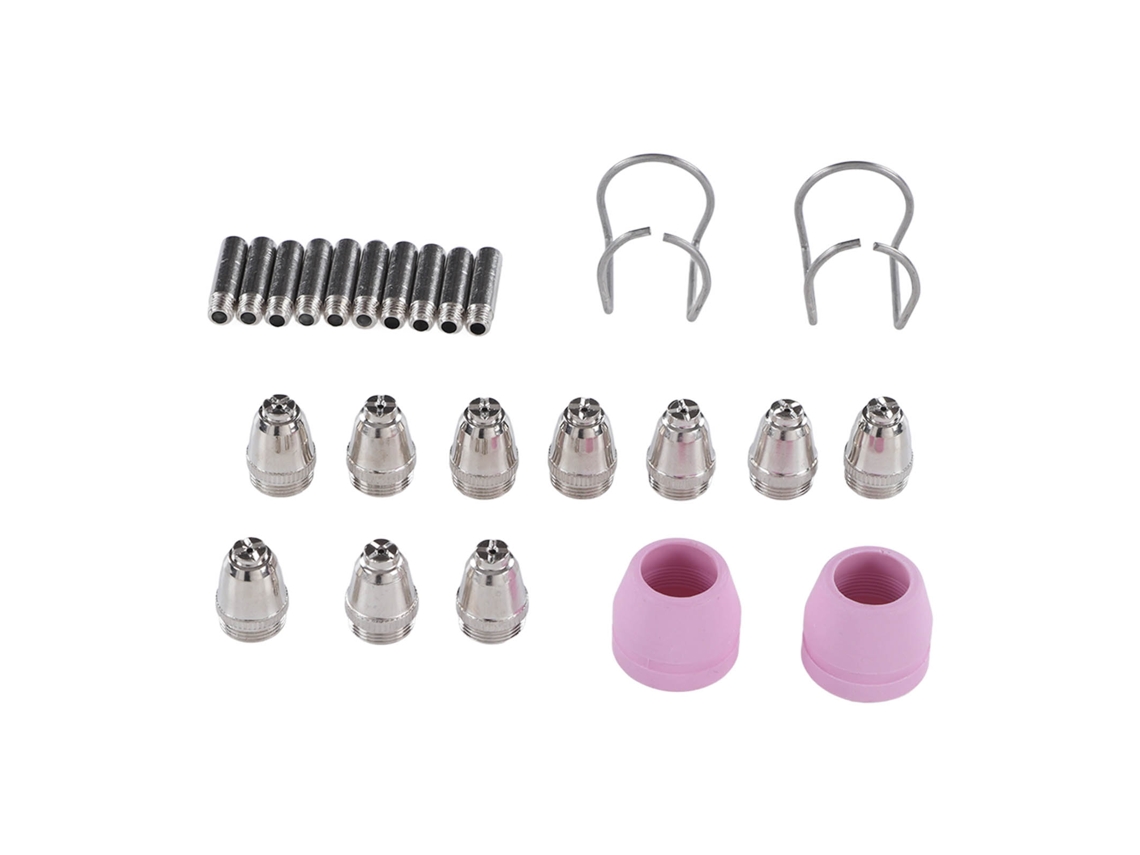 Kit de 24 boquillas para soplete de corte por plasma, consumibles de tamaño estándar, tamaño rígido para un corte rápido.