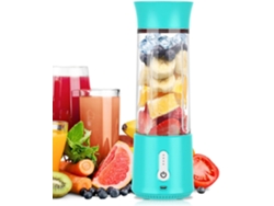 Licuadora Portátil Para Batidos, Vaso Exprimidor Usb De 500Ml Con 6 Cuchillas, 18000Rpm, Mezcla Eficiente Para Acampar, Viajar CHRUI Azul