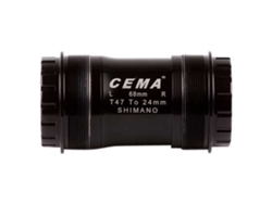 Copos de Pedaleira de Cerâmica para Shimano T47 Prateado 68/73 Mmcema