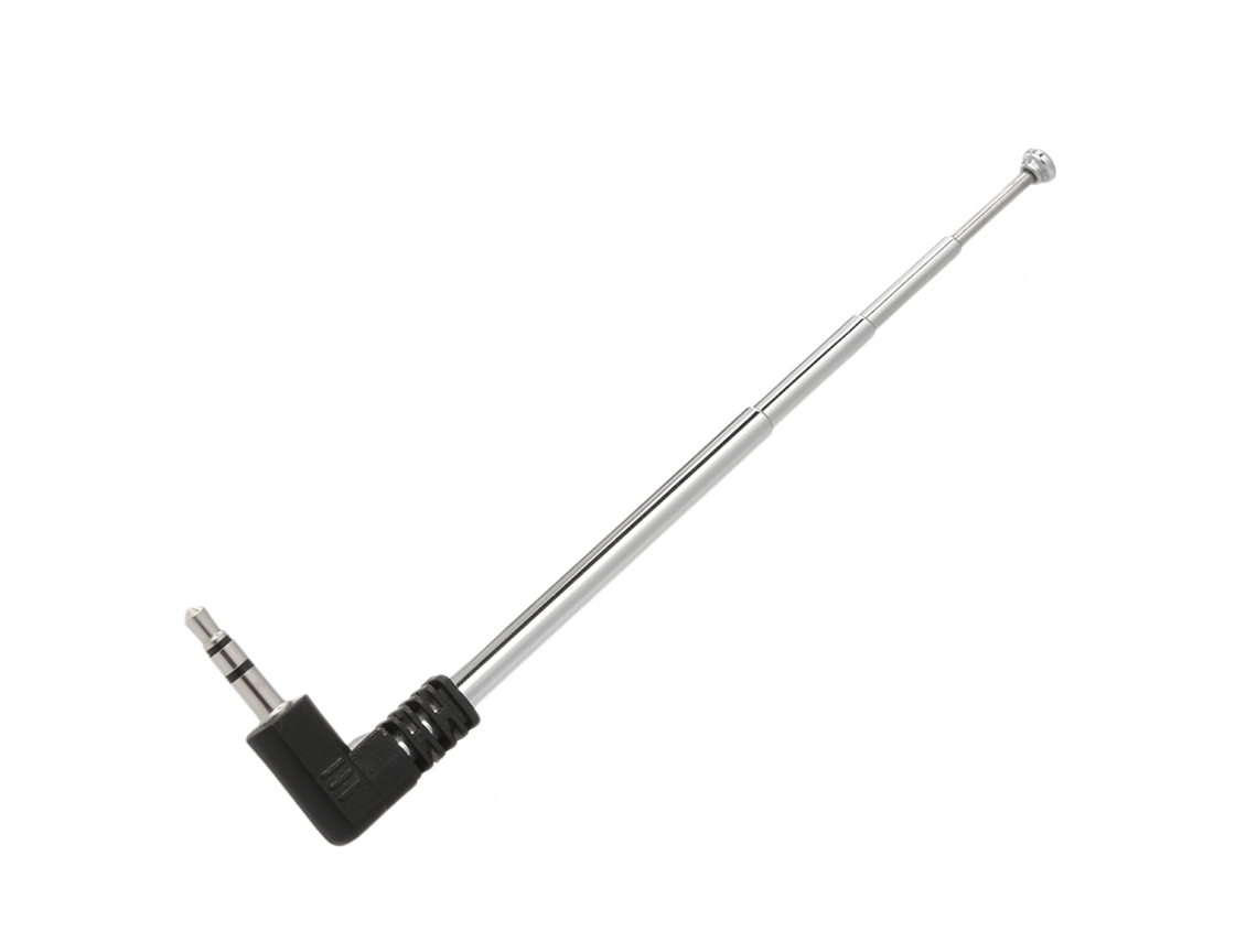 Antena De Radio Fm De 3,5 Mm, Retráctil, De 4 Secciones En Forma De L, 240 Mm.