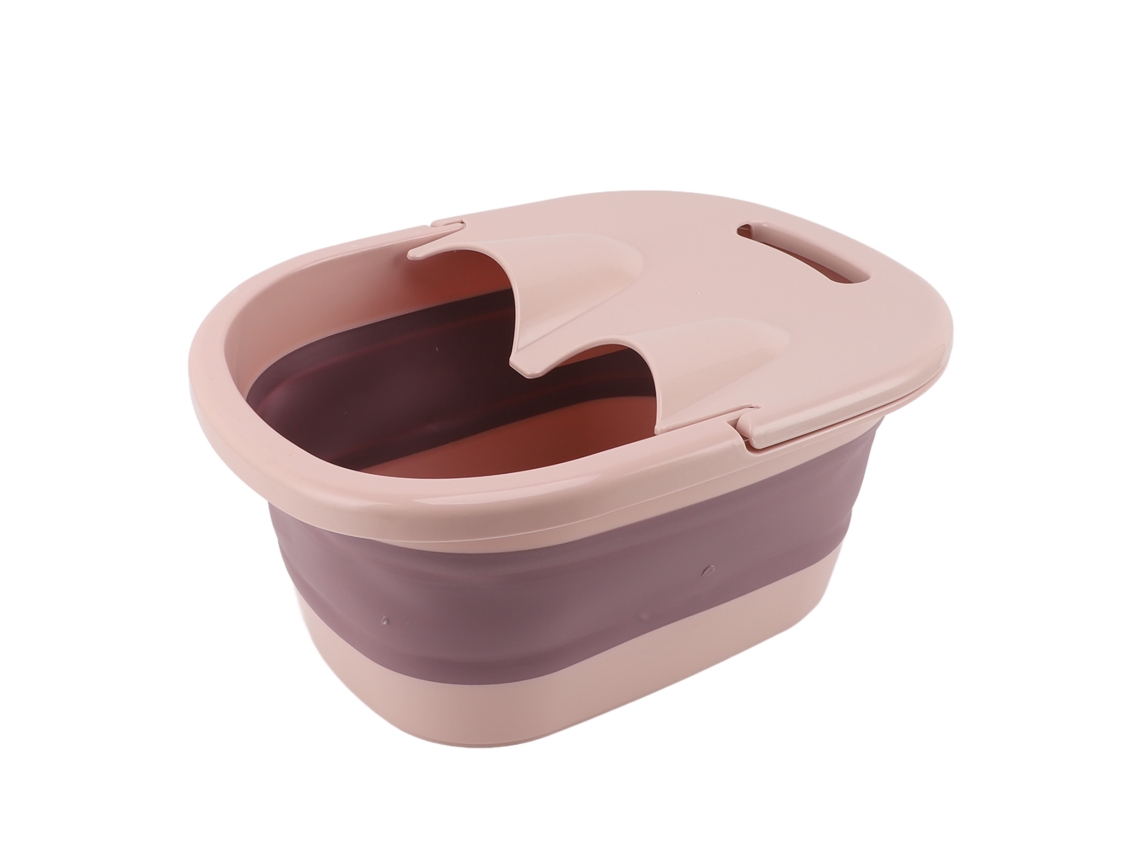 Cuenca De Baño De Pies Plegable Para Remojar Pies, Cubo Colapsable Y Taza De Remojo Para Pies