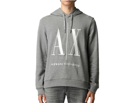 Sudadera ARMANI EXCHANGE Algodón Hombre (XL - Gris)