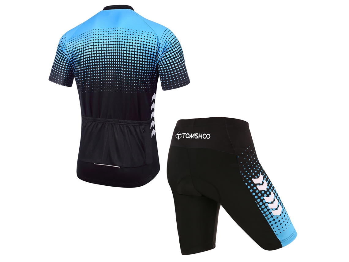 Conjunto De Ropa De Ciclismo De Verano Para Hombre Con Maillot Y Culotte Con Espuma De Gel 5d Transpirable Y De Secado Rápido.