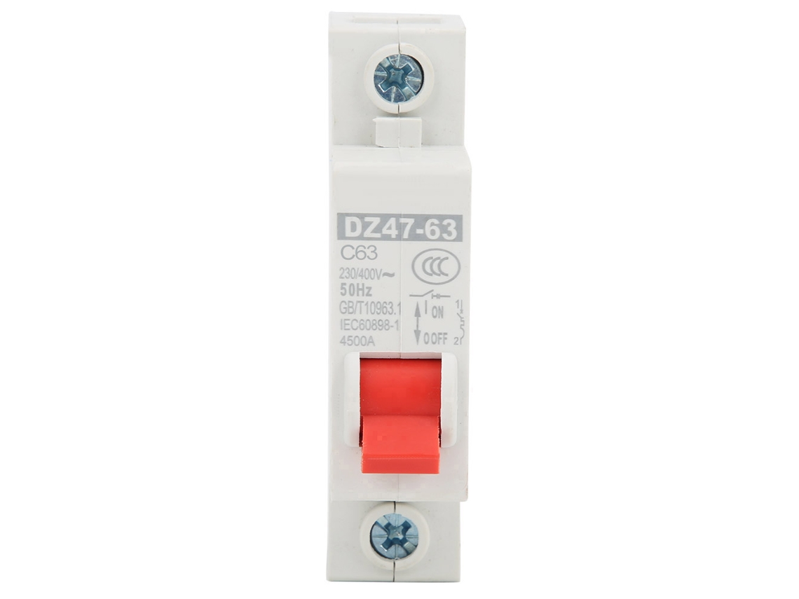 2026dz-12pcs Interruptor Miniatura Inteligente Dz47-63 1p 63a Para Hogar Rail Din