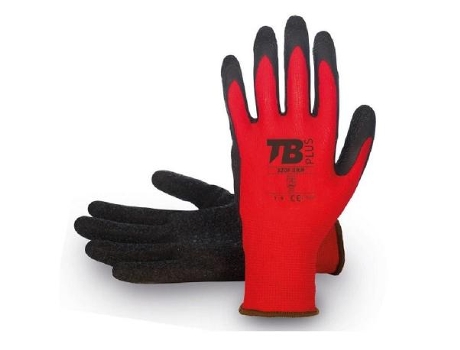 Guante poliester palma latex rugoso negro 302 grip talla 7-10 t/guante talla xl-10