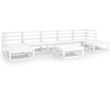 Conjunto 8 de muebles de jardín VIDAXL madera maciza de pino