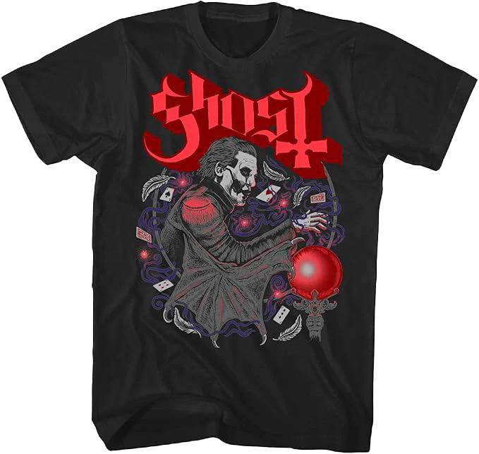 Ghost Papa And Cards T-shirt Unisex Rockinstone Size:xxl