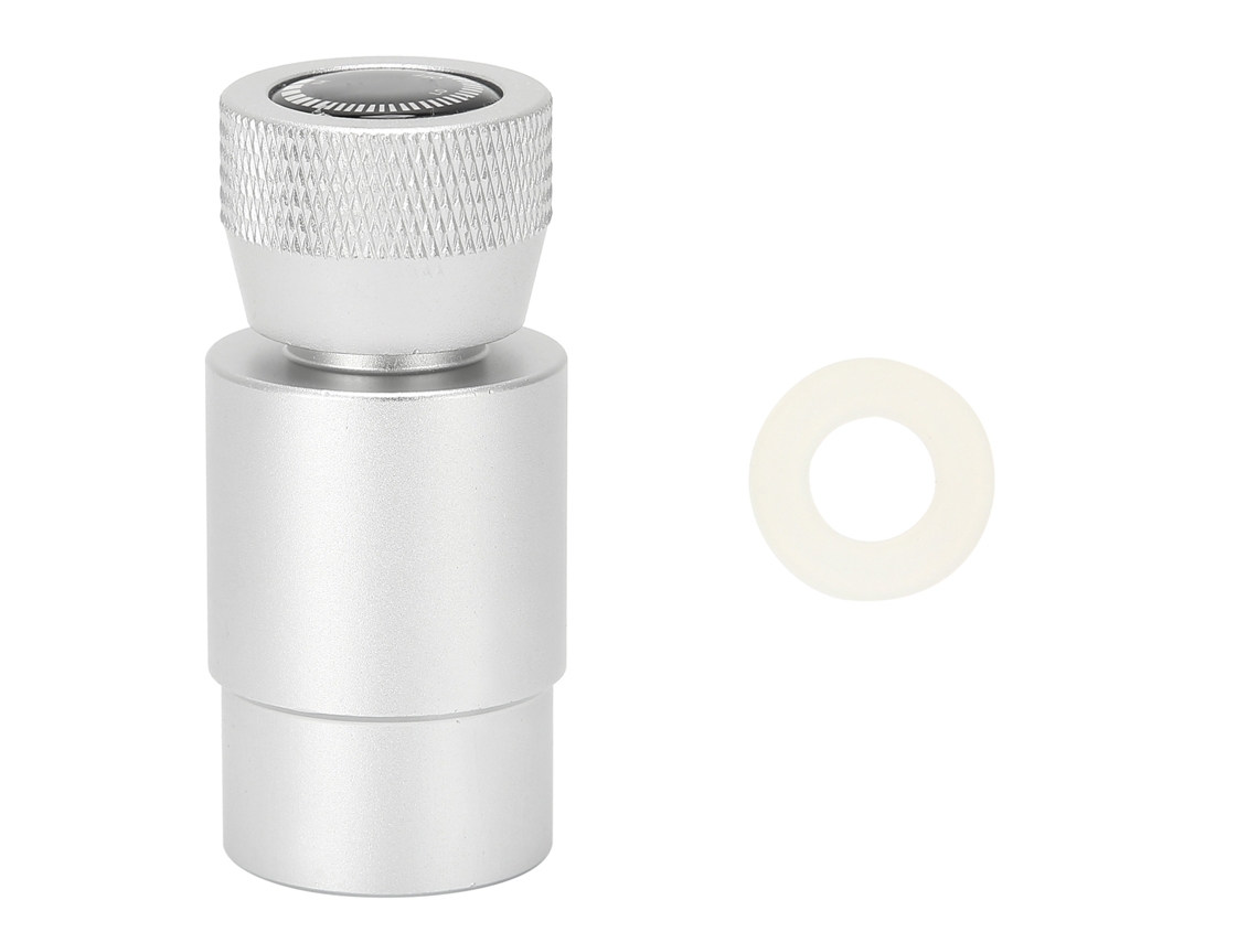 Adaptador De Válvula De Refresco De Co2 Conexión Asa 1/4bspp-tr21-4 Accesorio De Llenado Plateado
