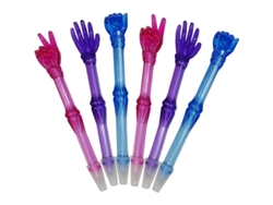 2026-24 Bolígrafos De Hueso De Dedo Con Formas Piedra Papel Tijera Tinta Azul 0.5mm Para Niños Estudiantes