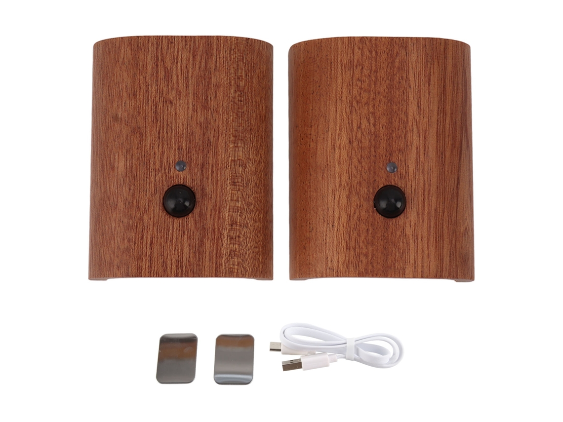 Luces Nocturnas Para Pasillo Con Sensor De Movimiento Madera, Recargables Por Usb, Conexión Intelige