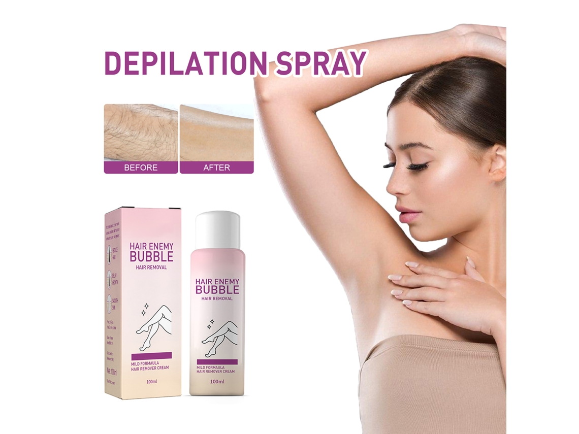 Spray Crema Depilatoria Suave No Irritante Para Cuerpo Bikini Antebrazos Brazos Y Piernas