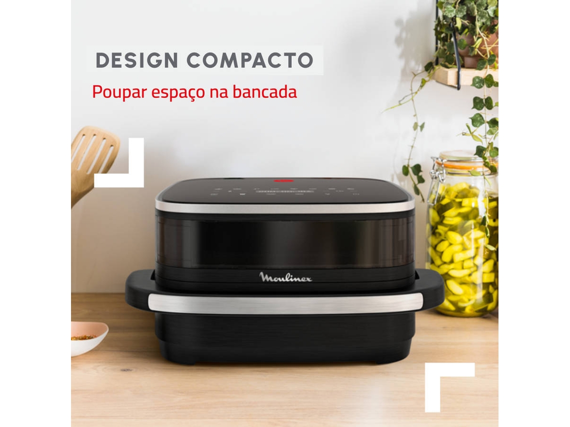 RECONDITIONNÉ Moulinex Easy Fry XL Surface & Pizza 4L, Air fryer, Noir, AL4018F0-RA - Electroménager