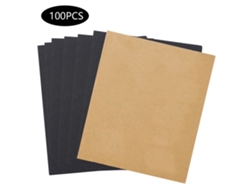 100 Hojas De Papel De Lija Impermeable Marrón De Grano P280 Para Accesorios De Ferretería, Para Uso En Seco Y Húmedo.