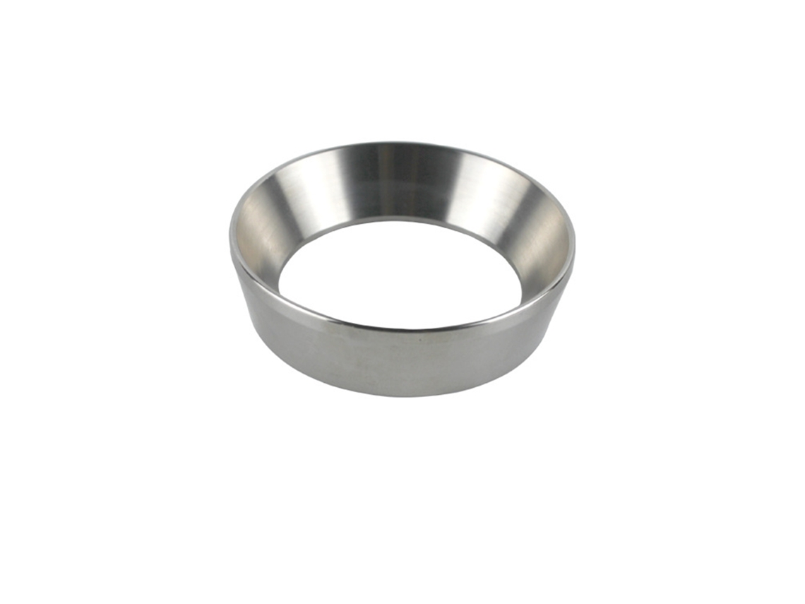 Anillo dosificador de café de acero inoxidable, embudo dosificador para portafiltro de 54 mm de alta calidad.