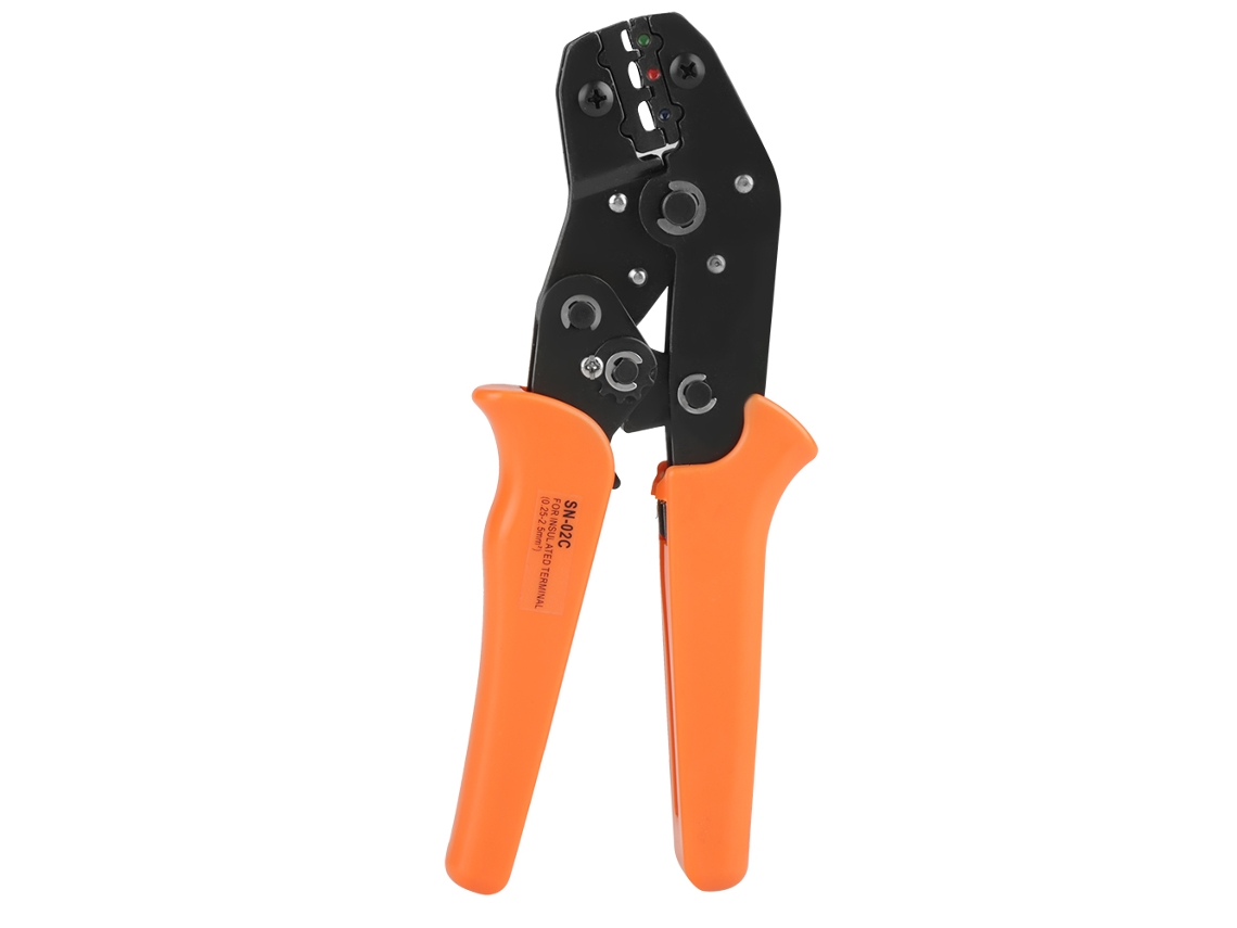Herramienta De Crimpado De Trinquete De Acero Con Alto Contenido De Carbono Para Terminales Aislados De 0,25-2,5 Mm².