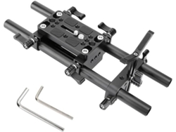 Placa De Montaje Para Cámara Dslr Profesional, Soporte Para Trípode Con Varillas De 15 Mm (a)