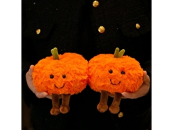 Brinquedo de Pelúcia em Forma de Laranja, Boneco Decorativo, Cor Laranja CHABERLU