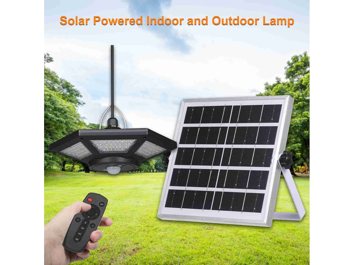 Bj-lâmpada Suspensa Solar Com Sensor De Movimento 5 Modos De Iluminação Ip65 Resistente À Água Para Garagem Interior E Exterior