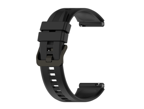 Correa de reloj inteligente para Huawei Watch GT2 46MM 22mm Correa de reloj de silicona vertical (negro)