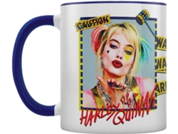 Taza PYRAMID Harley Quinn Warning Birds Of Prey - Aves De Presa Cerámica (315 ml)