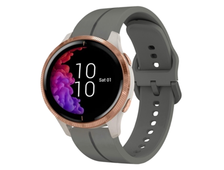 Correa de silicona para reloj inteligente Garmin Venu de 20 mm (gris oscuro)