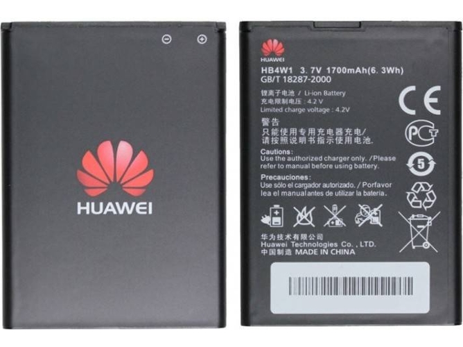 Batería HB4W1H Huawei G510, Ascend Y210 1750mAh, | Worten.es