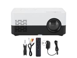 Proyector portátil con reproducción de video y compatible con toma de corriente