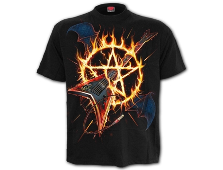 Camiseta Hot Metal SPIRAL (M - Algodn - Negro)