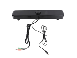 Altavoz Multimedia De Escritorio Sada V-101 Para Pc Y Teléfono Móvil Con Dos Altavoces, Color Negro.