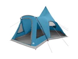 Tienda tipi para 5 personas con techo azul 545 x 450 x 295 cm