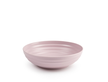 Plato Hondo 19 Cm Reutilizable Ideal Fiestas Rosa PLASTIC FORTE