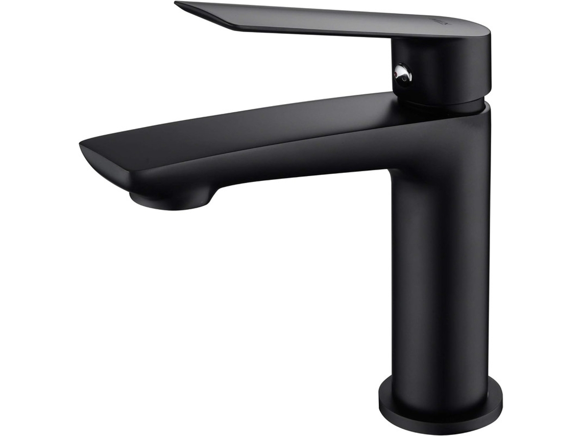 Grifo de lavabo Mice, Monomando griferia de baño de laton Negro Mate MICE COLLECTION