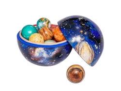 Juego Educativo De Madera Del Sistema Solar: Juguete Didáctico Y Decorativo.