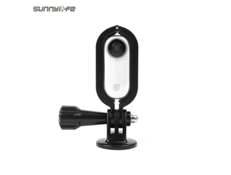 Estabilizador de soporte de montaje de marco protector de adaptador de aleación de aluminio 1/4 para cámara Insta360 Go negro