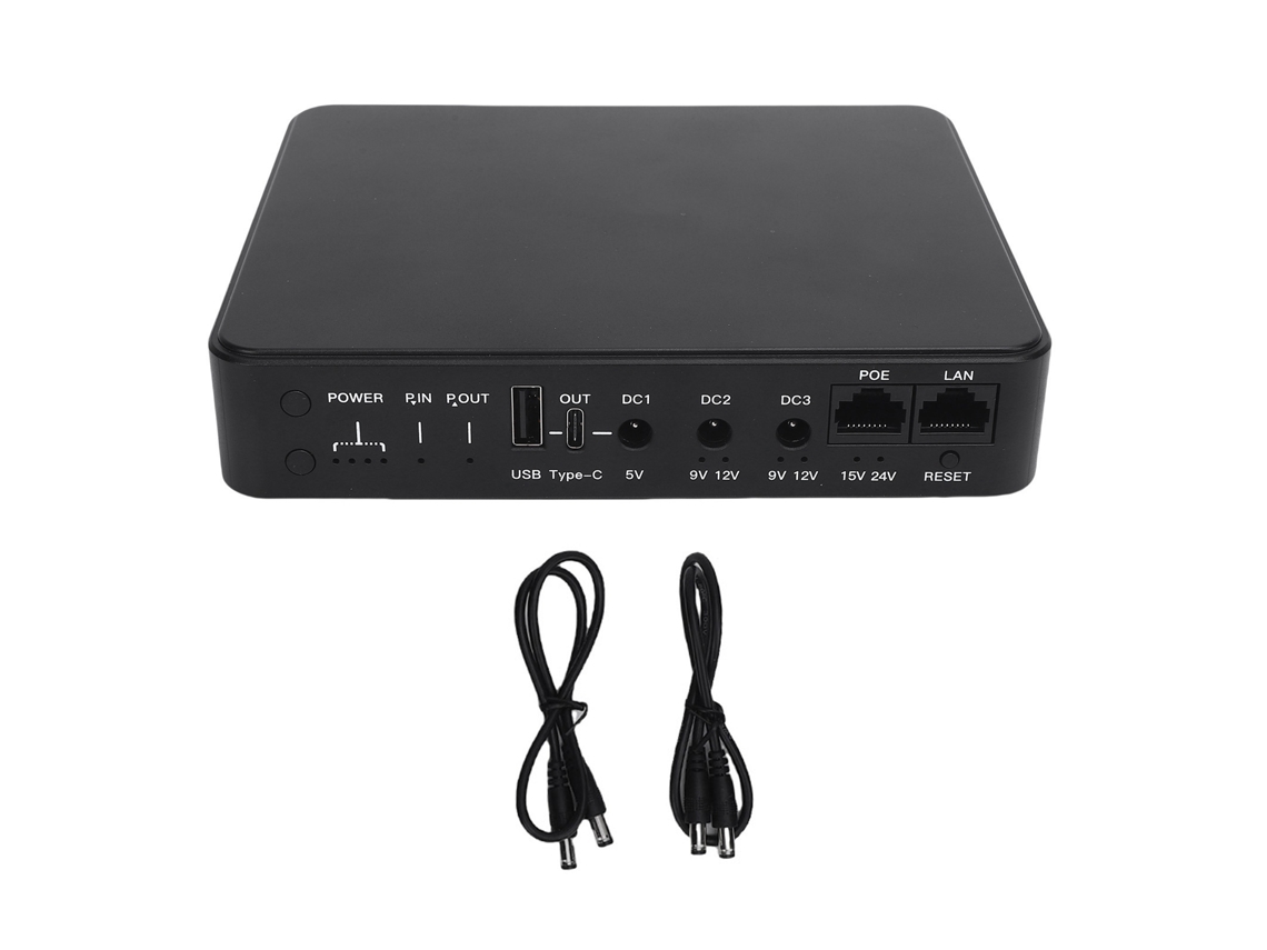 Mini Ups Con Batería De Respaldo De 6 Puertos Y 10400 Mah, Fuente De Alimentación Ininterrumpida Para Router, Cámara, Poe, 15 V, 24 V, Usb, Dc, 5 V, 9 V, 12 V.