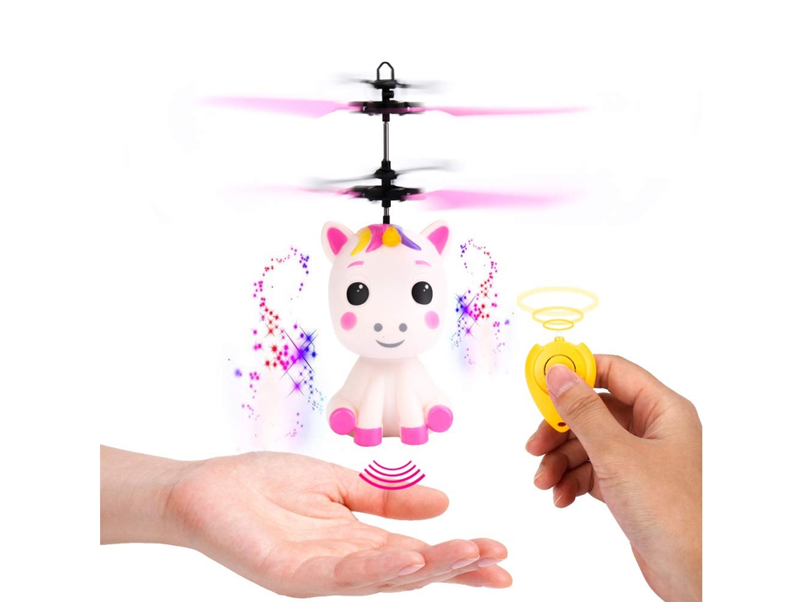 Helicóptero De Juguete Volador Controlado Con La Mano, Con Luz Led Y Sensor Inteligente.