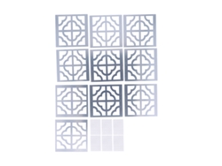 Adhesivo de pared con espejo 3D para decoración de habitaciones (hazlo tú mismo)