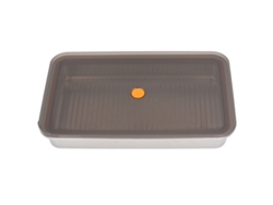 Caja De Acero Inoxidable 304 Para Dumplings Con Tapa Multifuncional Para Almacenamiento En Refrigerador.