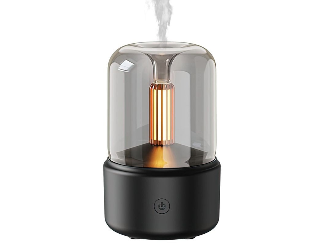 Difusor De Aceites Esenciales Con Bombilla Led De Filamento Y Humidificador Para Dormitorio.