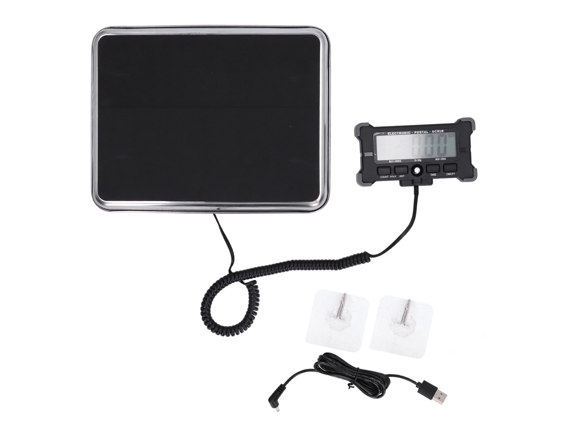 Báscula digital portátil precisa con pantalla LCD HD
