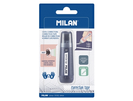 Fita Corretiva Cilíndrica em Blister 5 Mm X 6 M 1918 Series Transparentemilan
