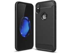 Carcasa iPhone X Multi4you Gel TPU Carbono Negro