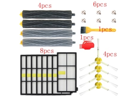 Para Irobot Roomba Kit de piezas serie 800 860 865 866 870 871 880 885 886 890 900 960 966 980 - cepillos y filtros