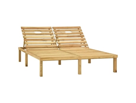 MAISON EXCLUSIVE Tumbona doble de madera de pino impregnada verde