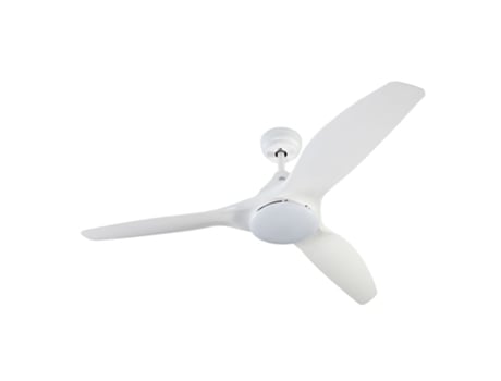 Ventilador de techo COFAN Blanco con 3 Aspas y Luz Led Motor DC (bajo consumo) y Potencia de 55 W